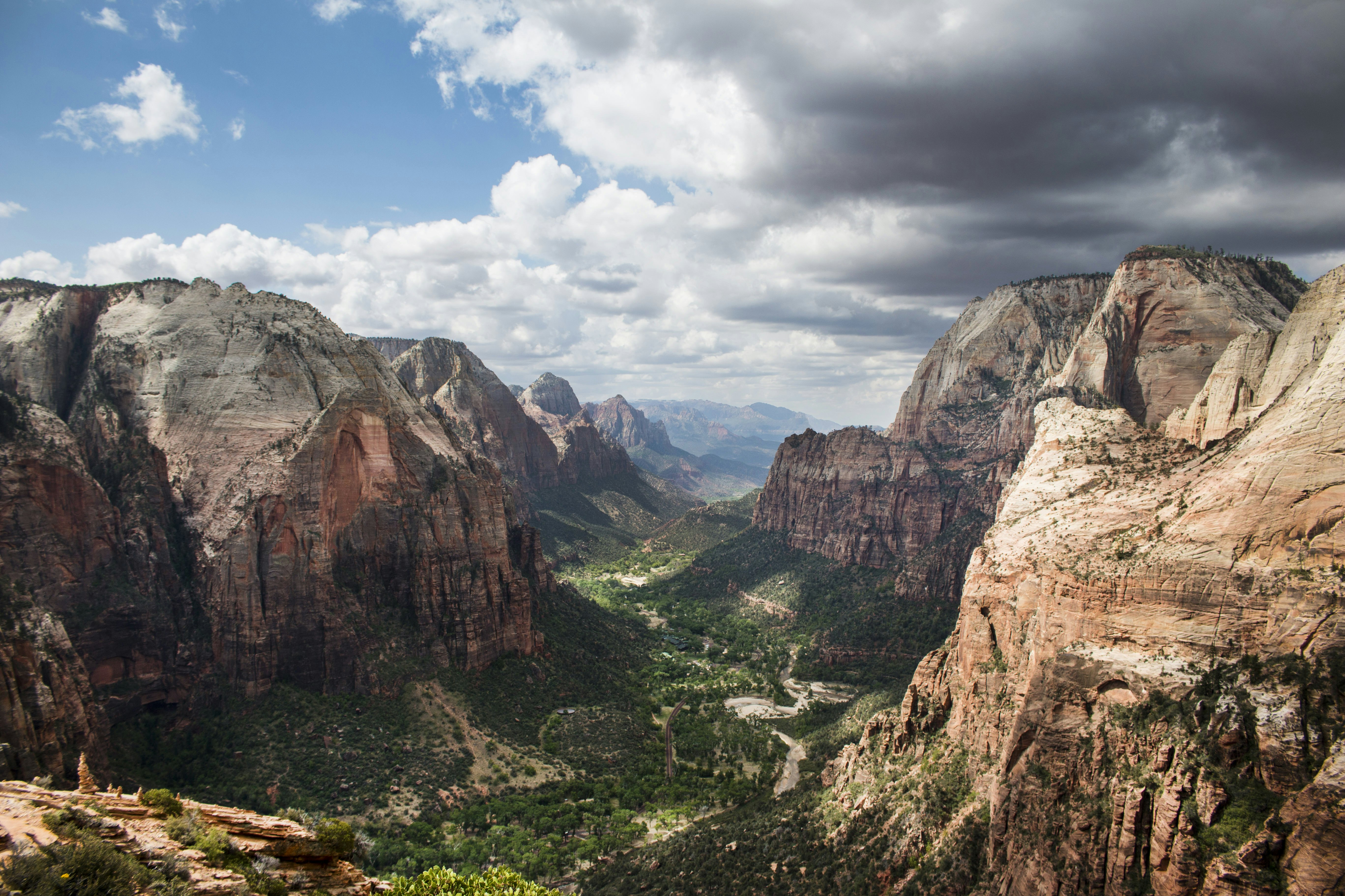 A vast canyon stretches out into the distance