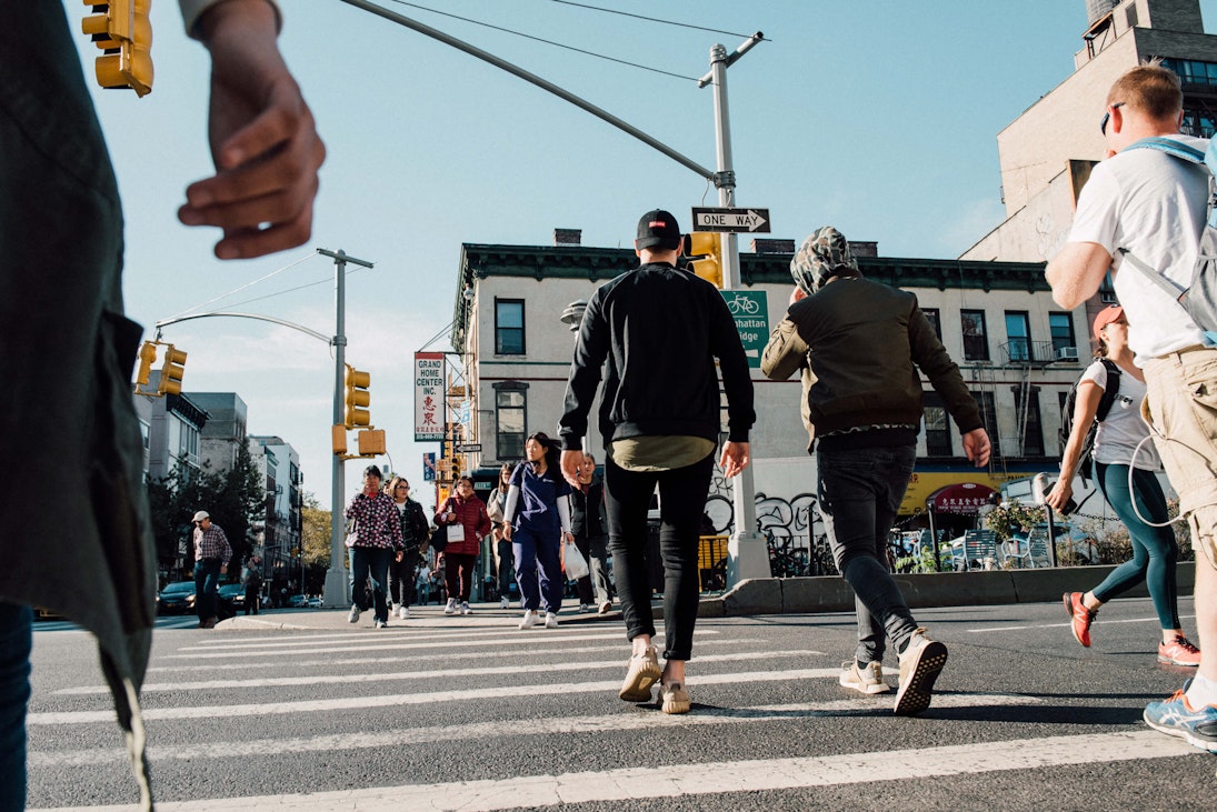 Lower East Side crosswalk.