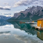 Beautiful view of Lake Minnewanka in Banff National Park, Alberta - Canada License Type: media Download Time: 2023-10-18T02:44:32.000Z User: dermothegarty77 Is Editorial: No purchase_order: