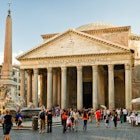 Pantheon, Rome, Italy. Ancient Roman Pantheon is famous tourist attraction of Rome. People visit Piazza della Rotonda, square with Pantheon and Egyptian obelisk. Sightseeing theme. Rome - Oct 2, 2012, License Type: media, Download Time: 2025-03-13T13:34:17.000Z, User: katelyn.perry_lonelyplanet, Editorial: true, purchase_order: 65050 - Digital Destinations and Articles, job: wip, client: wip, other: Katelyn Perry