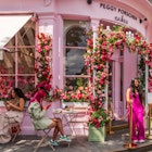 LONDON, UK - MAY 25, 2024: Peggy Porschen bakery in Belgravia is decorated with spectacular floral display for Chelsea in Bloom annual floral exhibition, License Type: media, Download Time: 2025-01-08T16:59:29.000Z, User: Norma.PrauseBrewer_LonelyPlanet, Editorial: true, purchase_order: 56530 - Guidebooks, job: Global Publishing WIP, client: Experience London 2, other: Norma Brewer